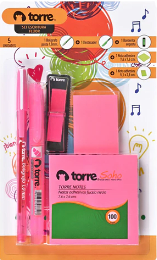 PACK ESCRITURA + NOTAS FLUOR1