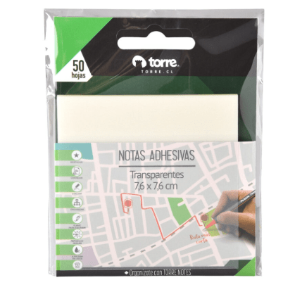 NOTAS ADHESIVAS TRANSPARENTES TORRE1