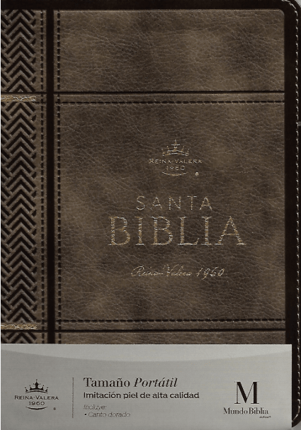 BIBLIA RVR1960 TAMAÑO PORTÁTIL LETRA GRANDE (TAPA IMITACIÓN PIEL)1