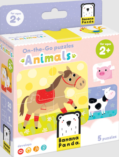 PUZZLE. ON-THE-GO ANIMALS (20 PIEZAS, 5 PUZZLES)1