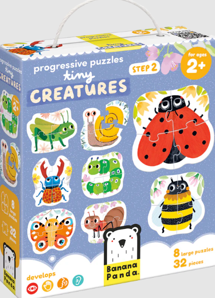 PUZZLE - PROGRESSIVE TINY CREATURES (32 PIEZAS, 8 PUZZLES)1