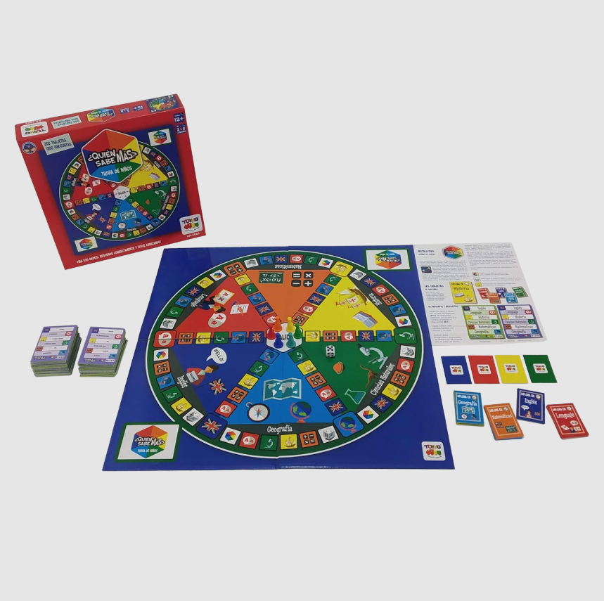 JUEGO DE MESA ¿QUIÉN SABE MÁS? TRIVIA DE NIÑOS - TOYNG1