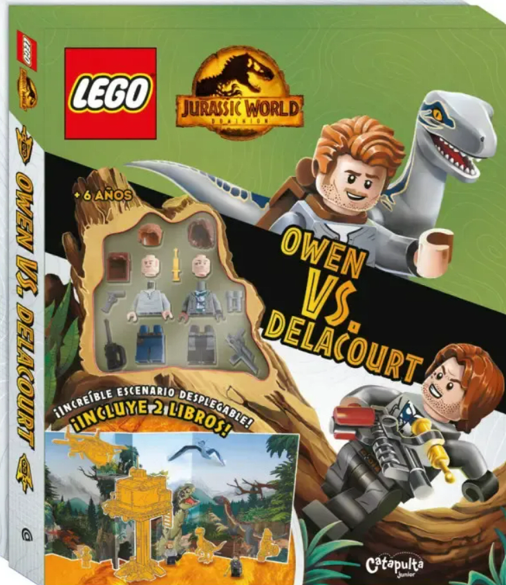 LEGO LANDSCAPE JURASSIC WORLD OWEN VS DELACOURT1