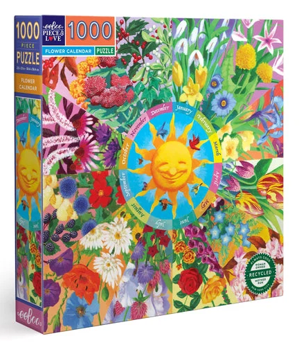 PUZZLE 1000 PIEZAS CALENDARIO DE FLORES1