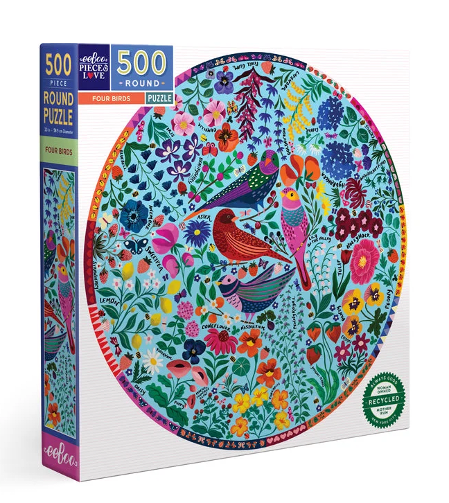 PUZZLE 500 PIEZAS REDONDO FOUR BIRDS1