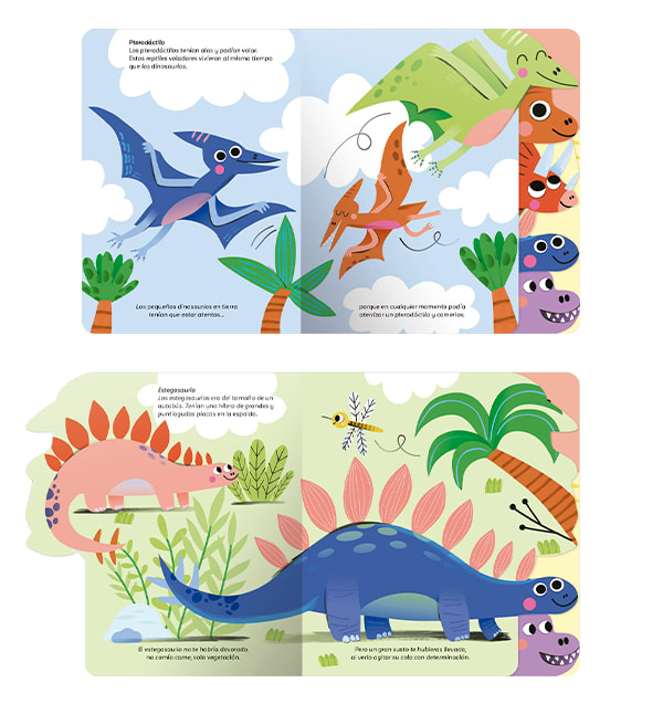 DINOSAURIOS. LIBRO CON PESTAÑAS2