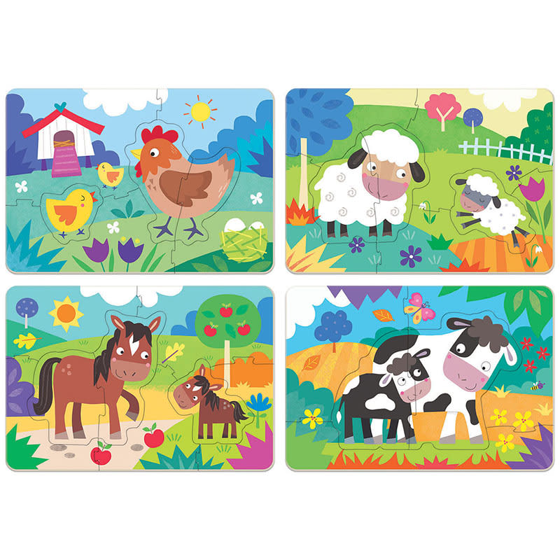 MY FIRST 4 PUZZLES MAMÁ Y BEBÉS DE LA GRANJA2