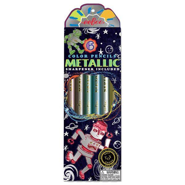 6 LÁPICES METÁLICOS - ROBOT1