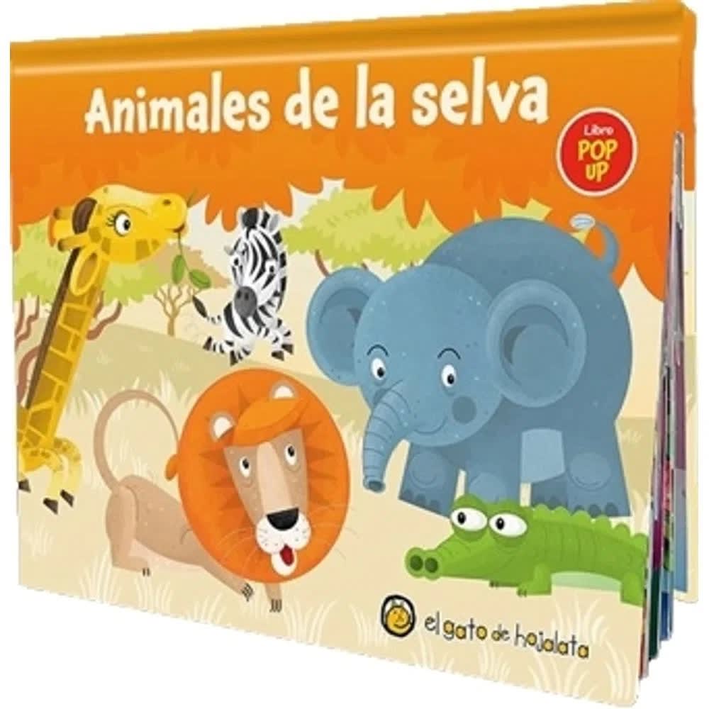 LIBRO POP UP - ANIMALES DE LA SELVA1