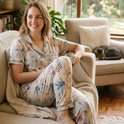 DREAM GARDEN PIJAMA DONNA NATURAL