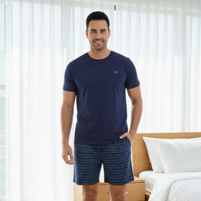 FREQUENCY PIJAMA ETHAN M/C NAVY4