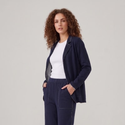 LOUNGEWEAR SET ELEONOR NAVY/ HTR GREY