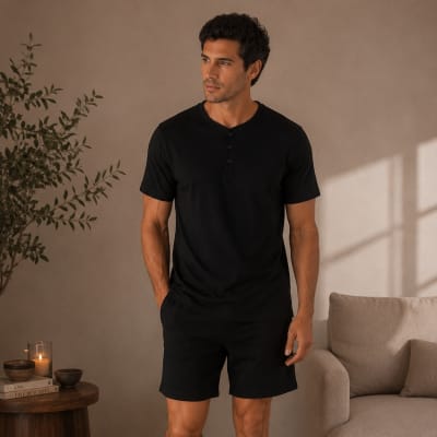 PIJAMA JAMES M/C BLACK1