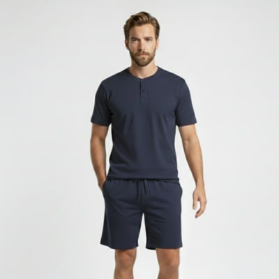 PIJAMA JAMES M/C NAVY