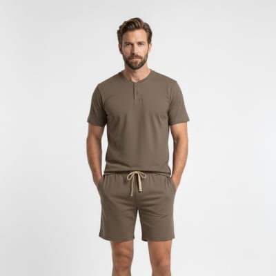 PIJAMA JAMES M/C CHOCOLATE