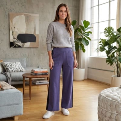 LOUNGEWEAR IRINA PANT BLUE/BLACK