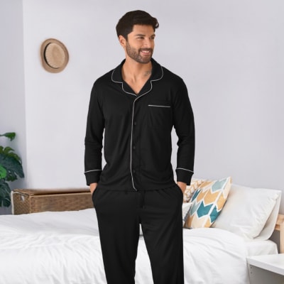 PIJAMA DOMINICK M/L BLACK1