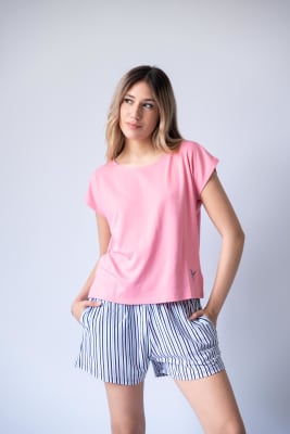 PIJAMA RELAXED MANGA CORTA MULTICOLOR1