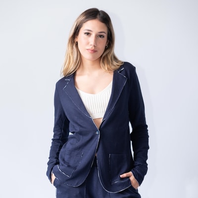 LOUNGEWEAR BLAZER ELEONOR NAVY1