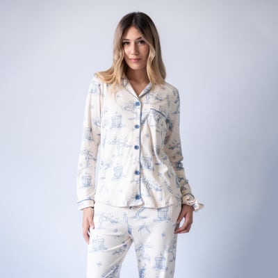 LIENZO DE ENSUEÑO ELEGANZA POLVO AZUL