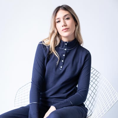 LOUNGEWEAR HOODIE MARGARET NAVY