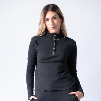 LOUNGEWEAR HOODIE MARGARET BLACK