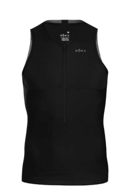 MEN'S GEN II ELITE AERO SLEEVELESS TRI TOP - BLACK
