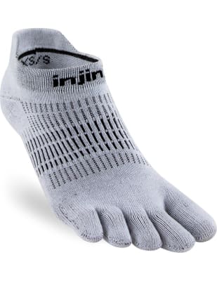 Injinji - Medias RUN Lightweight No Show Coolmax Gris