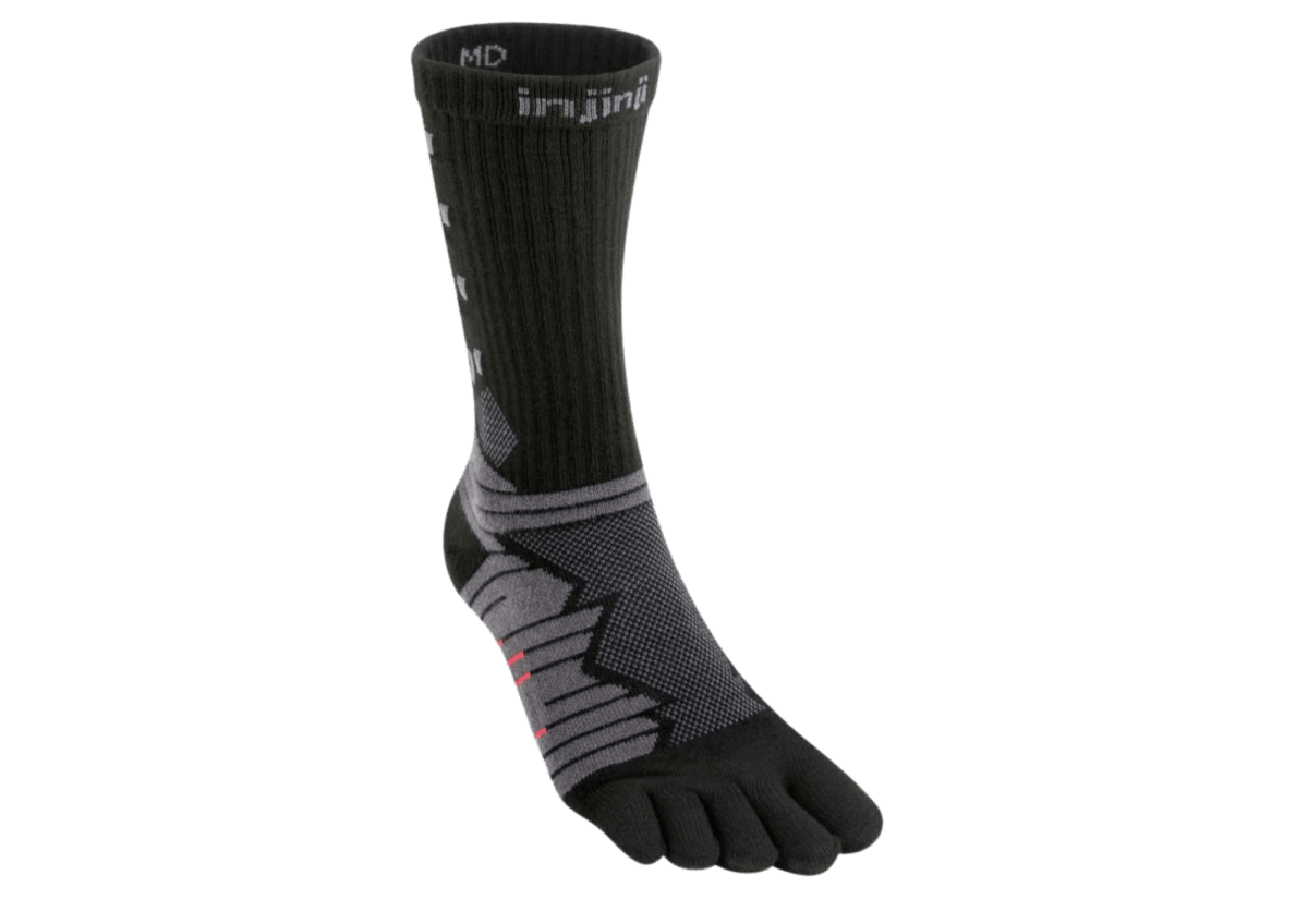 Injinji - Medias ULTRA RUN Crew Coolmax Obsidian1