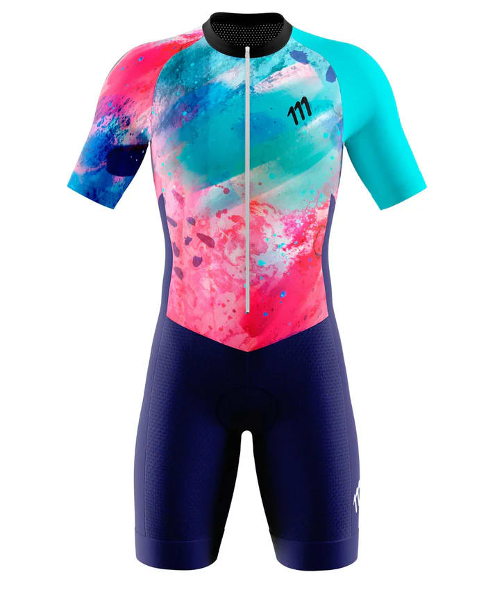 TRISUIT MUJER  RACER CORAL1