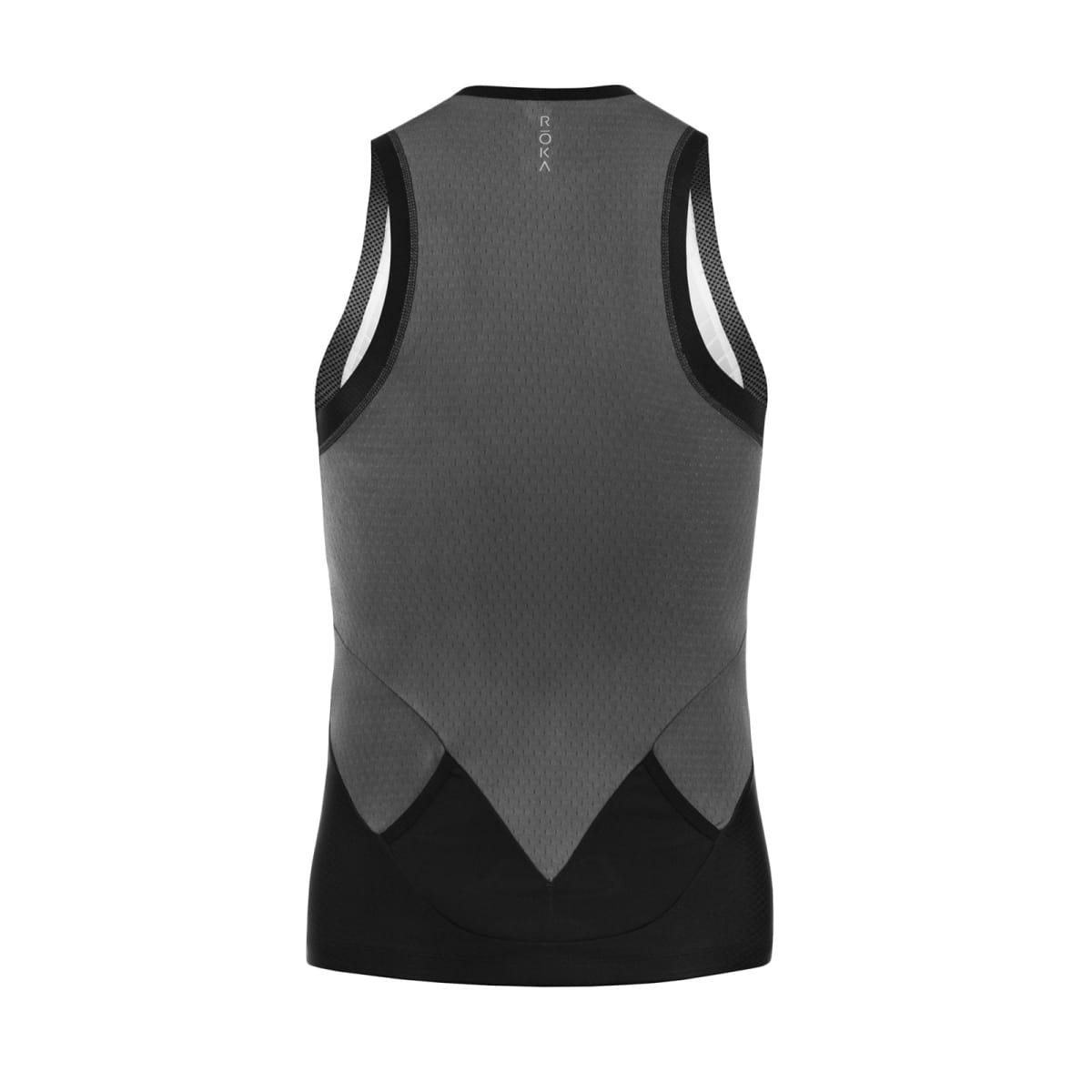 MEN`S ELITE AERO II SLEEVEESS TRI TOP WHT/BLCK2