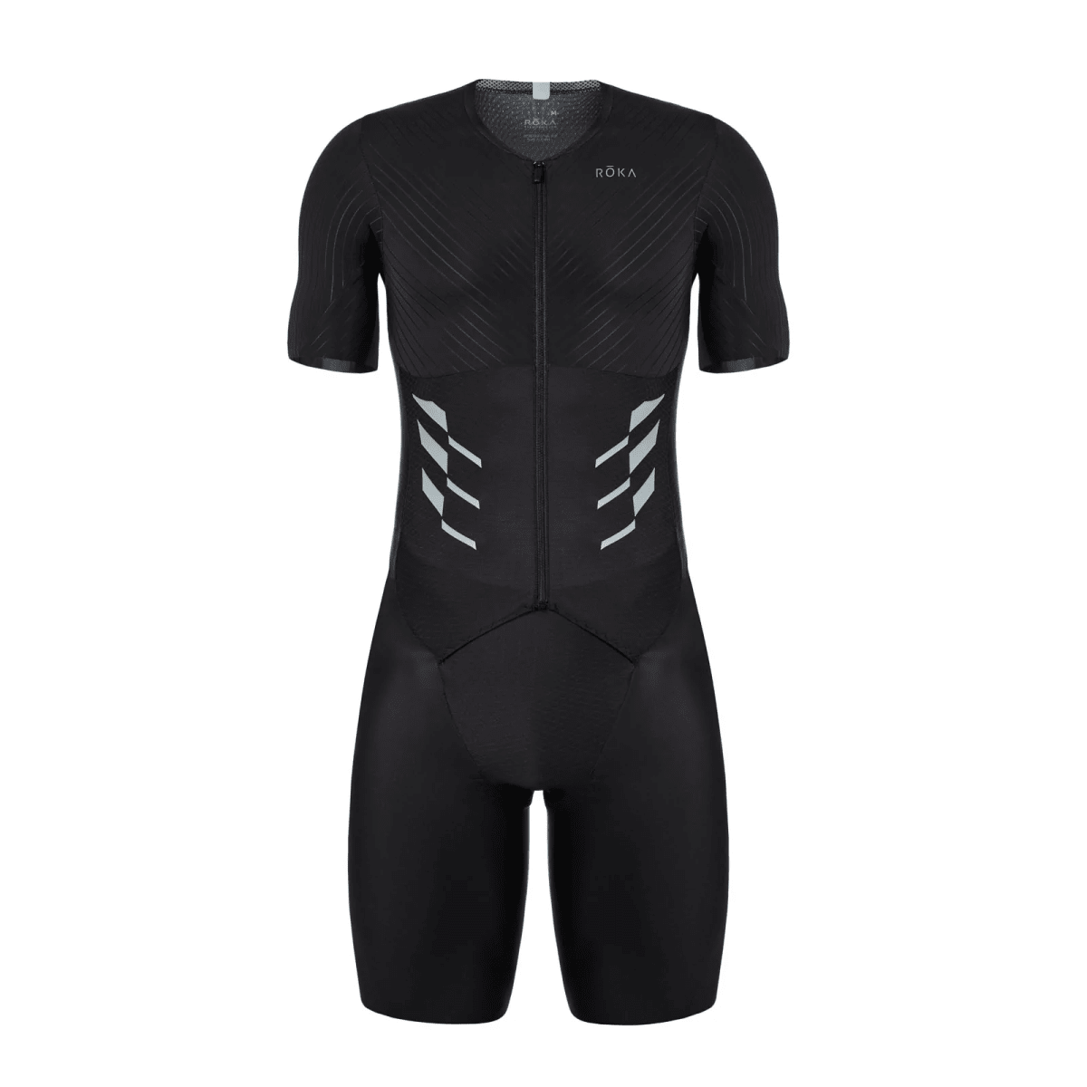 MEN'S GEN II ELITE AERO SHORT SLEEVE TRI SUIT - BLACK1