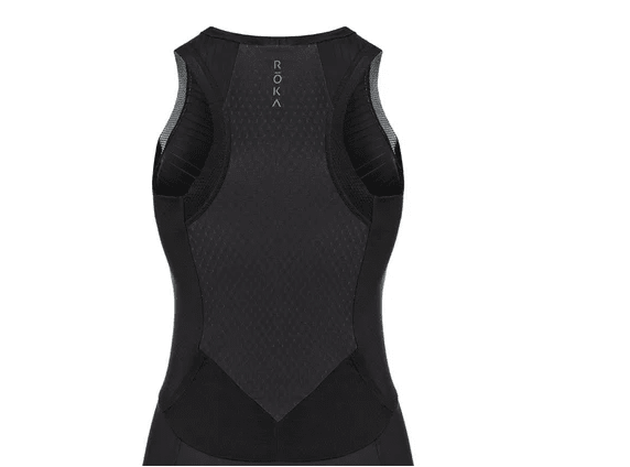 WOMEN'S  ELITE AERO II SLEEVELESS TRI TOP - BLACK1