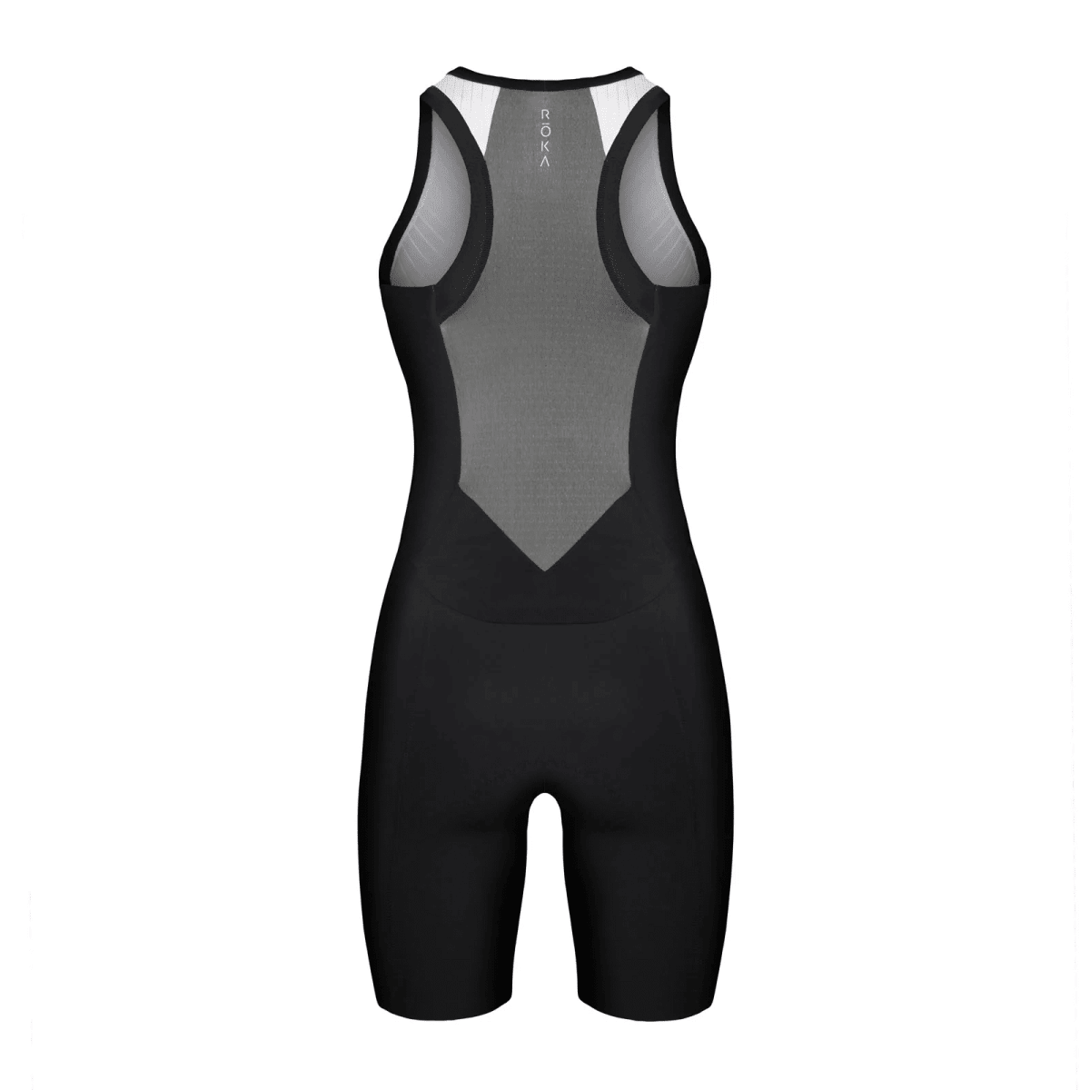 MEN'S GEN II ELITE AERO SLEEVELESS TRI SUIT - WHITE/BLACK2