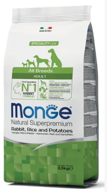 MONGE ALL BREED ADULT RABBIT | Beck&Pets
