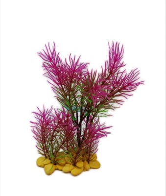 ACCESORIO ACUARIO PLANTAS COLORIDAS