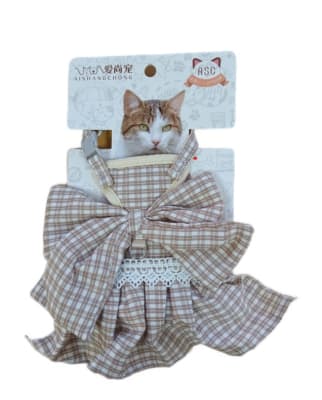 ARNES PARA GATO CON LINDO VESTIDO