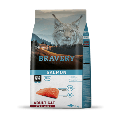 BRAVERY SALMON ADULT CAT STERILIZED