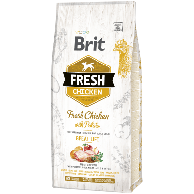 BRIT FRESH CHICKEN WITH POTATO ADULT GREAT LIFE