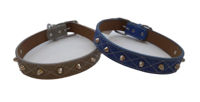 COLLAR CON TACHAS Y DISEÑO DE ROMBOS