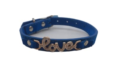 COLLAR GAMUZA PLACA LOVE BRILLANTE GRAND.1