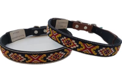 COLLAR CUERO CON TELA DE DISEÑOS1