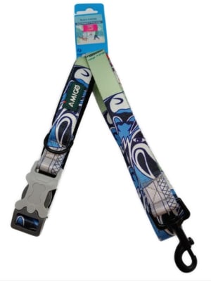 CORREA ESTAMPADA CON BROCHE MANOS LIBRES