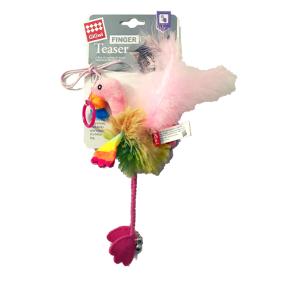 FINGER RING BIRD CON PAPEL ARRUGADO Y CAMPANA DENTRO