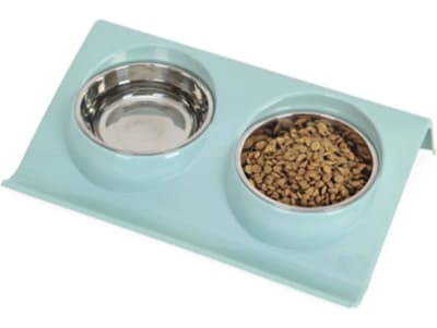 COMEDERO DOBLE CON BASE INCLINADA