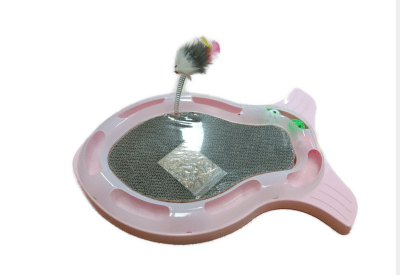 RASCADOR PEZ CON RESORTE CARTON