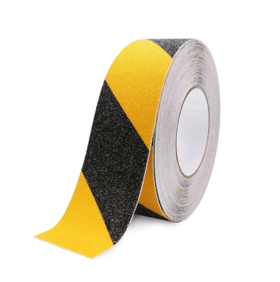 CINTA ANTIDESLIZANTE DE ALTO TRÁFICO COLOR AMARRILLO CON NEGRO | 50MM*20MT1