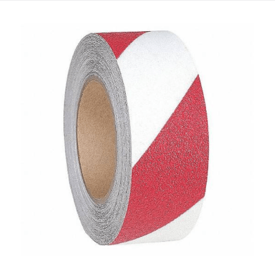 CINTA ANTIDESLIZANTE DE ALTO TRÁFICO COLOR ROJA CON BLANCO | 50MM*20MT1