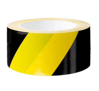 CINTA DEMARCATORIA AMARILLO CON NEGRO | 50MM*33MTS