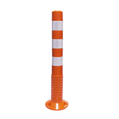 HITO VIAL NARANJO POLIURETANO | 75CM | CON 3 CINTAS